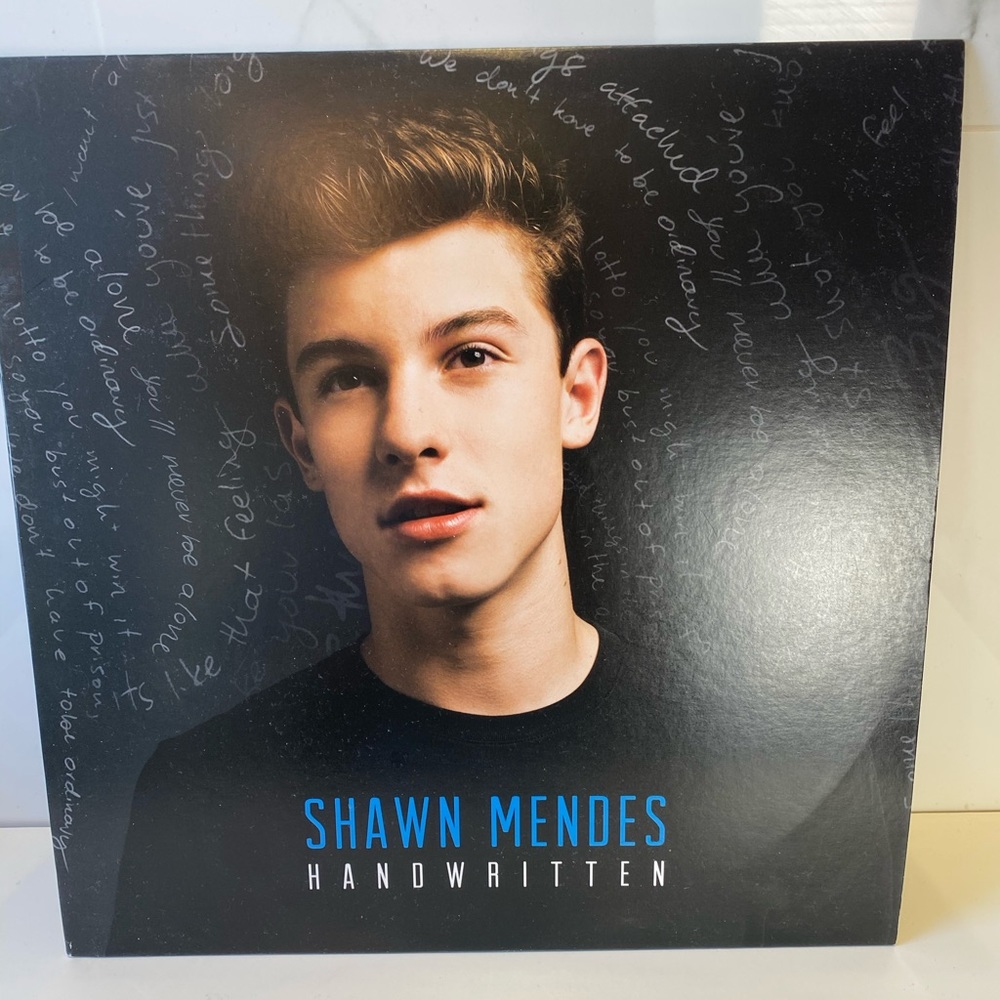 Shawn Mendes Handwritten Vinyl Record
